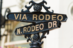 Rodeo Drive Street Sign in Beverly Hills, California