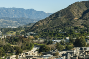 Arial View of Studio City, California