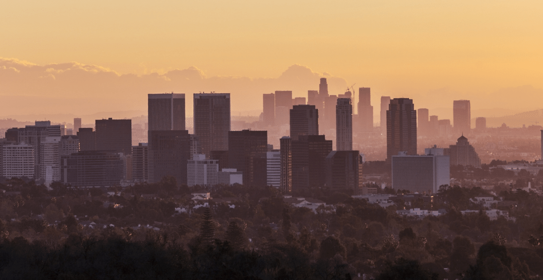 West Los Angeles during sunrise